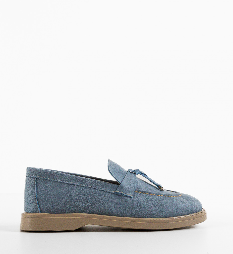 Pantofi Casual Evelynne Albastri - 4 | YEO