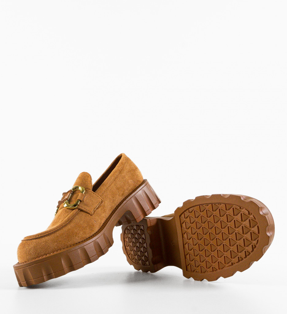 Pantofi Casual Gully Camel - 4 | YEO