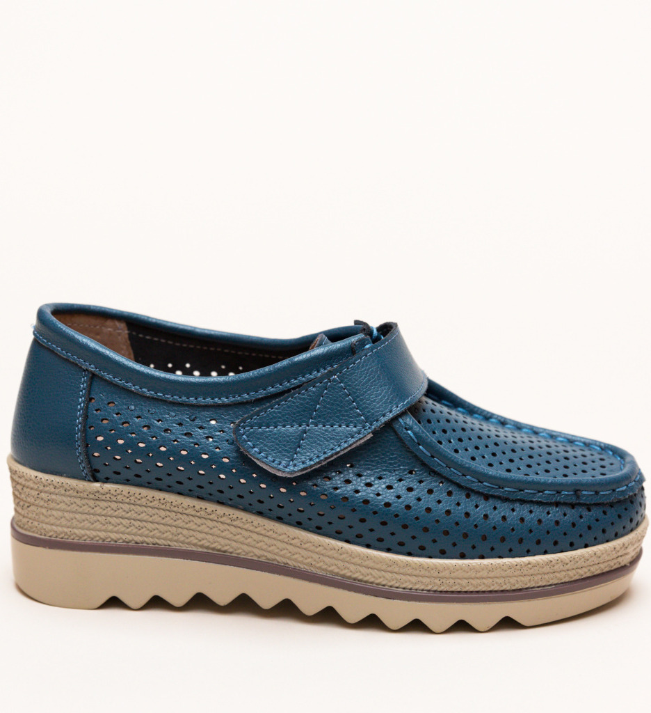 Pantofi Casual Histria Albastri - 5 | YEO