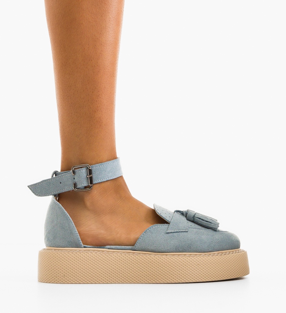 Pantofi Casual Kastor Albastri - 5 | YEO