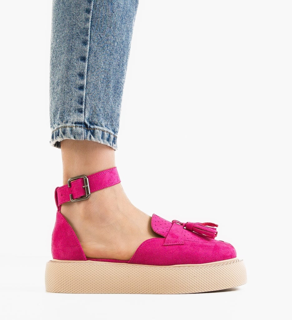 Pantofi Casual Kastor Fuchsia - 5 | YEO