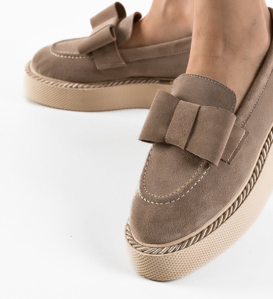 Pantofi Casual Kivu Bej - 4 | YEO