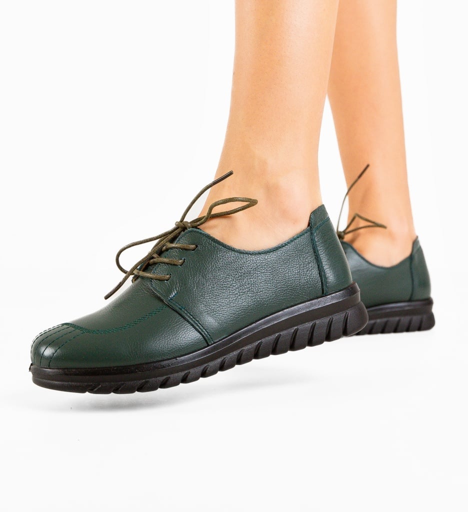 Pantofi Casual Leonates Verzi - 3 | YEO