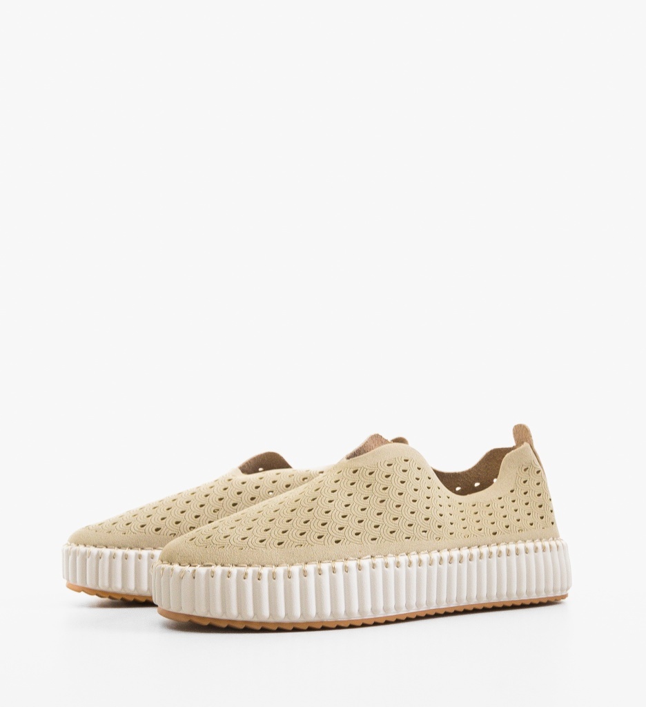 Pantofi Casual Ralla Bej - 3 | YEO