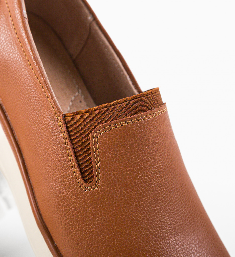 Poze Pantofi Casual Yanam Camel DePurtat