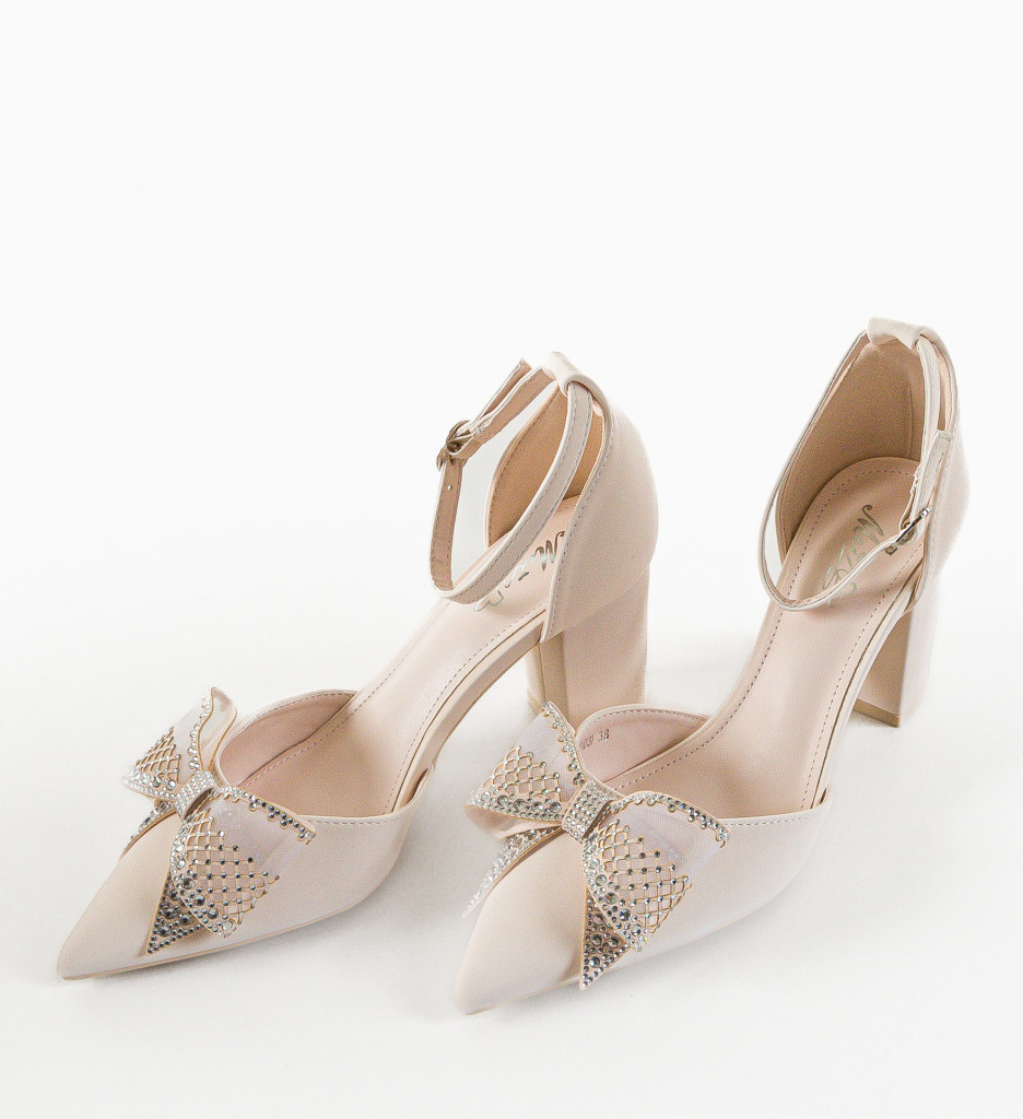 Pantofi dama Anne Bej - 4 | YEO