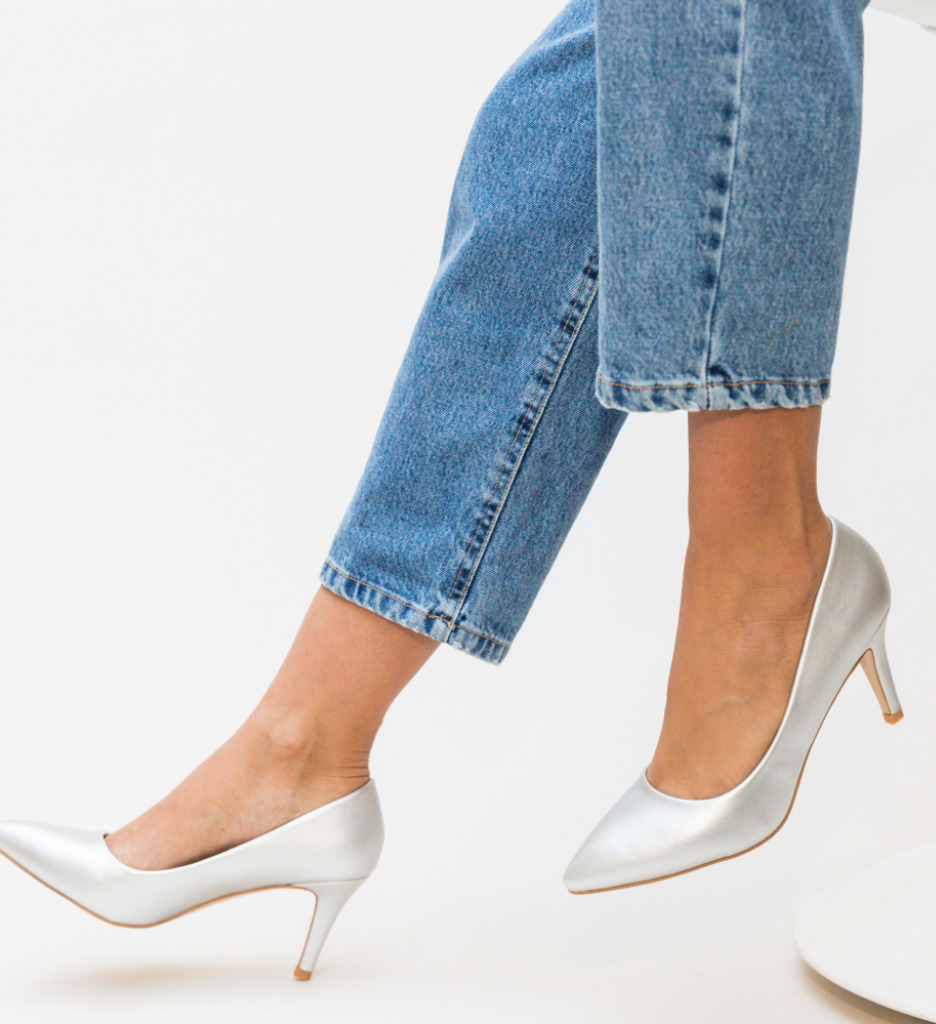 Pantofi dama Cheloo Argintii - 3 | YEO