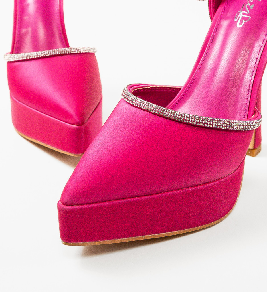 Pantofi dama Jaleh Fuchsia - 5 | YEO