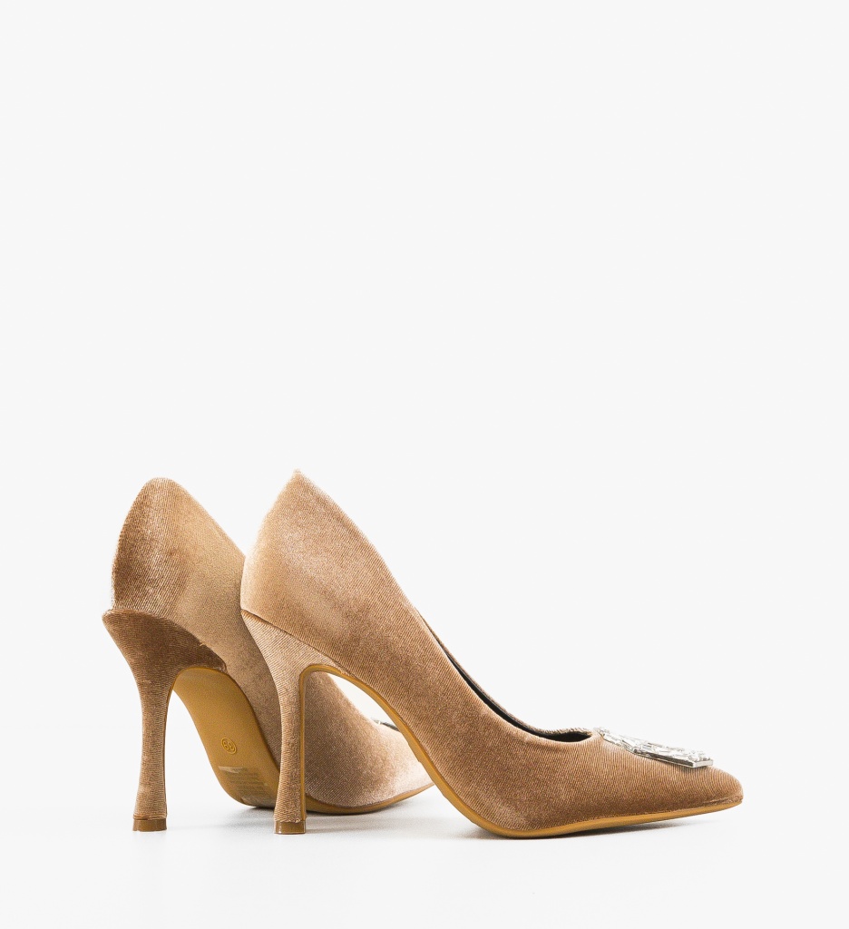Pantofi dama Kreb Bej - 2 | YEO
