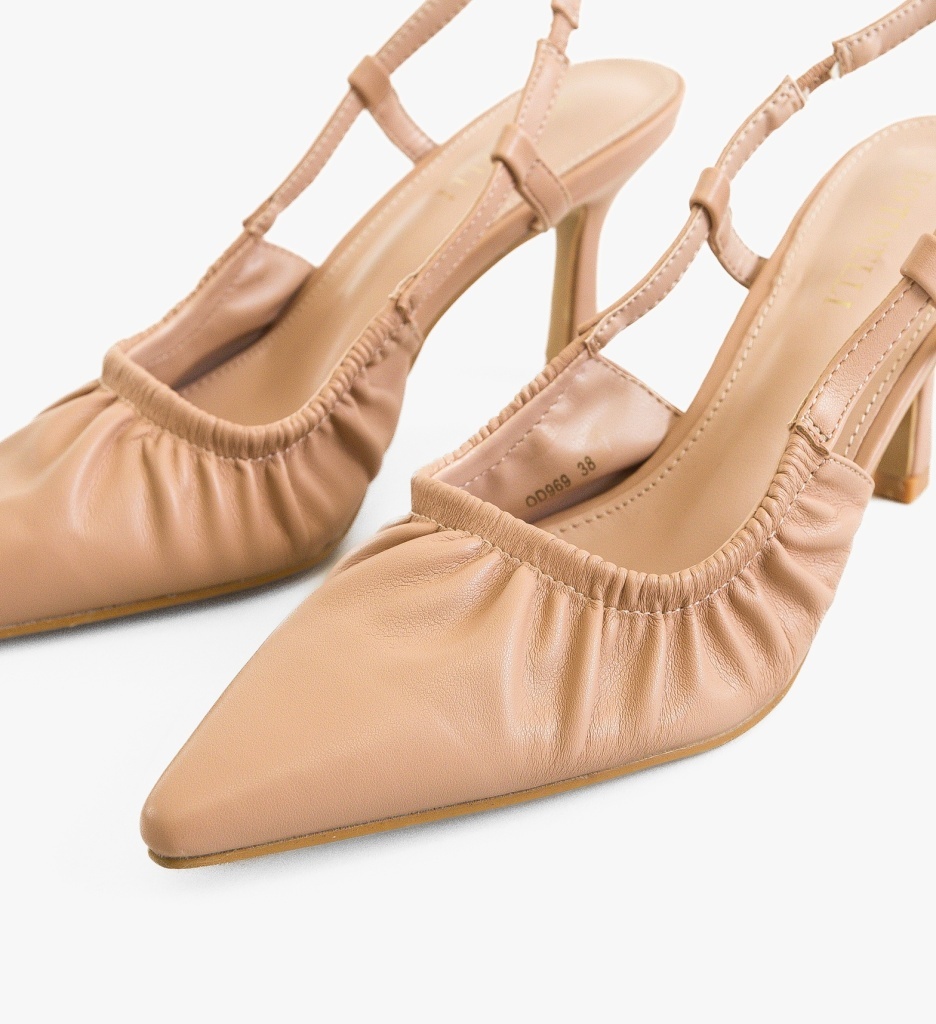 Pantofi dama Kuky Bej - 4 | YEO