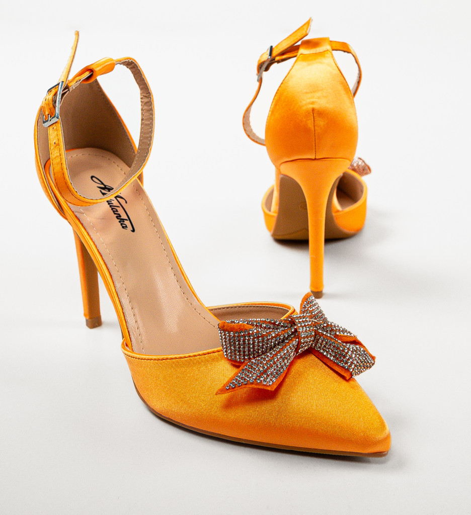 Poze Pantofi dama Lanteia Portocalii depurtat.ro 