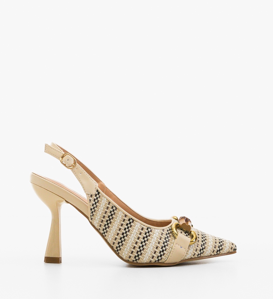 Pantofi dama Liberia Bej - 2 | YEO