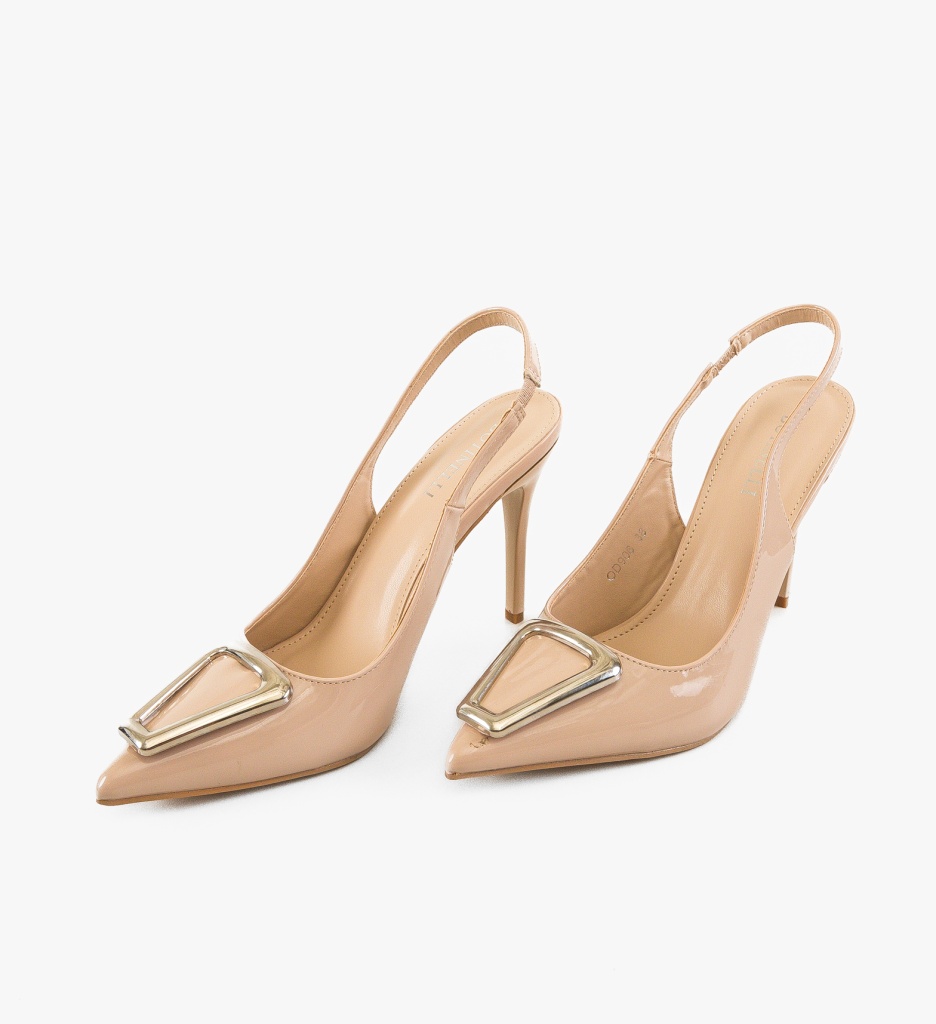 Pantofi dama Malas Bej - 3 | YEO