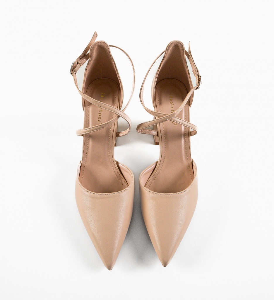 Poze Pantofi dama Nera Bej depurtat.ro 