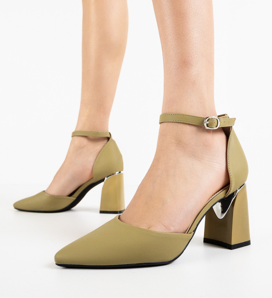 Pantofi dama Popey Khaki - 2 | YEO