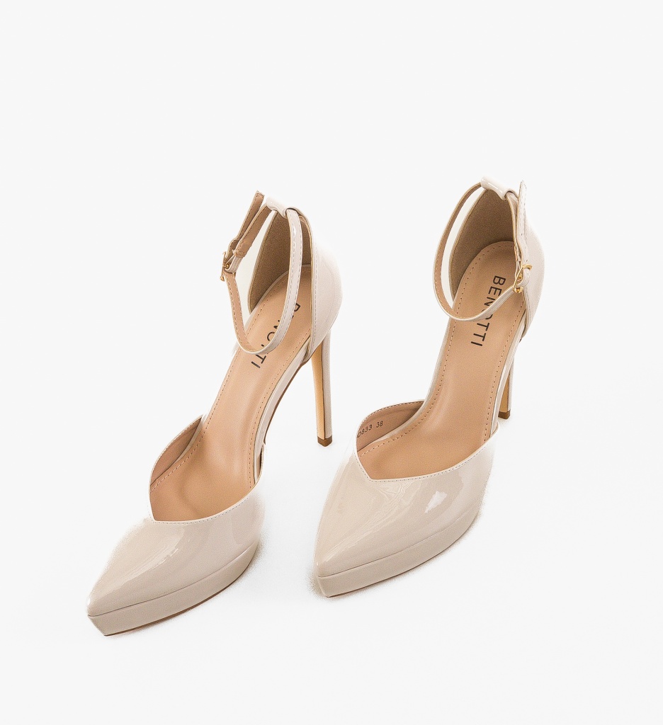 Pantofi dama Rada Bej - 5 | YEO