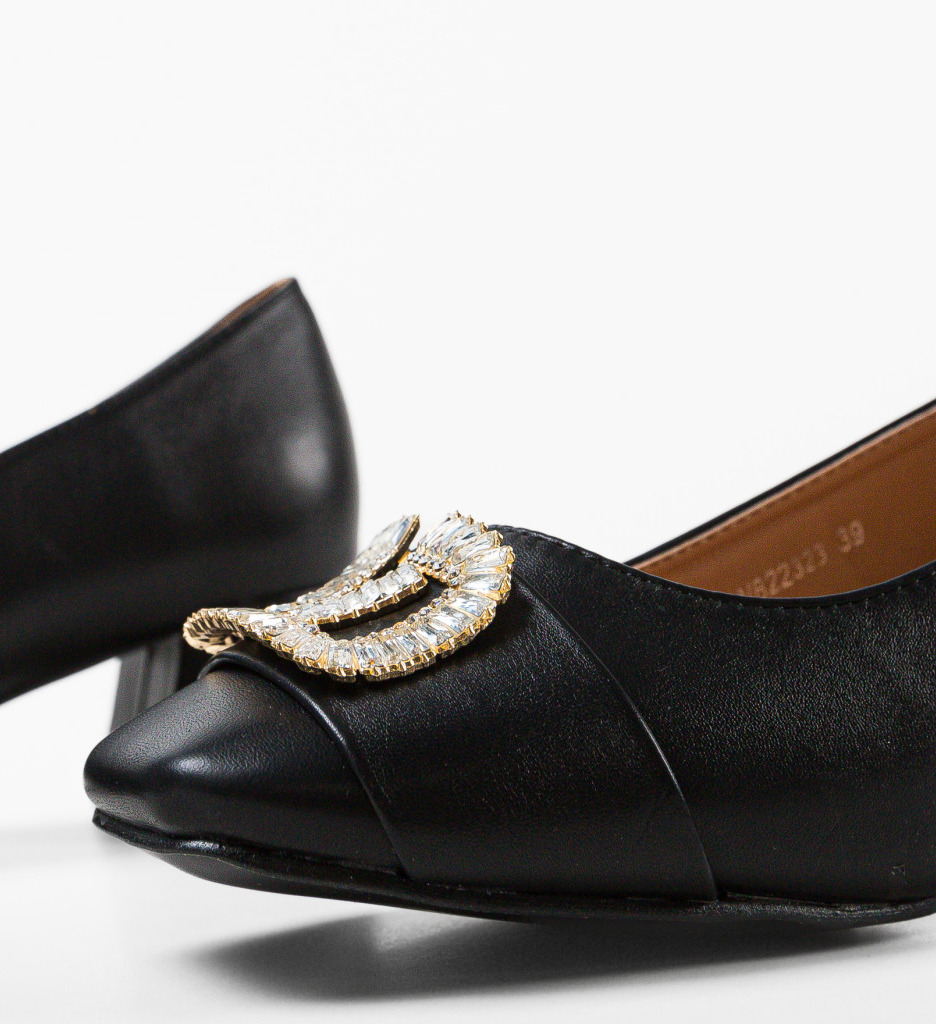 Poze Pantofi dama Strickl Negri depurtat.ro 