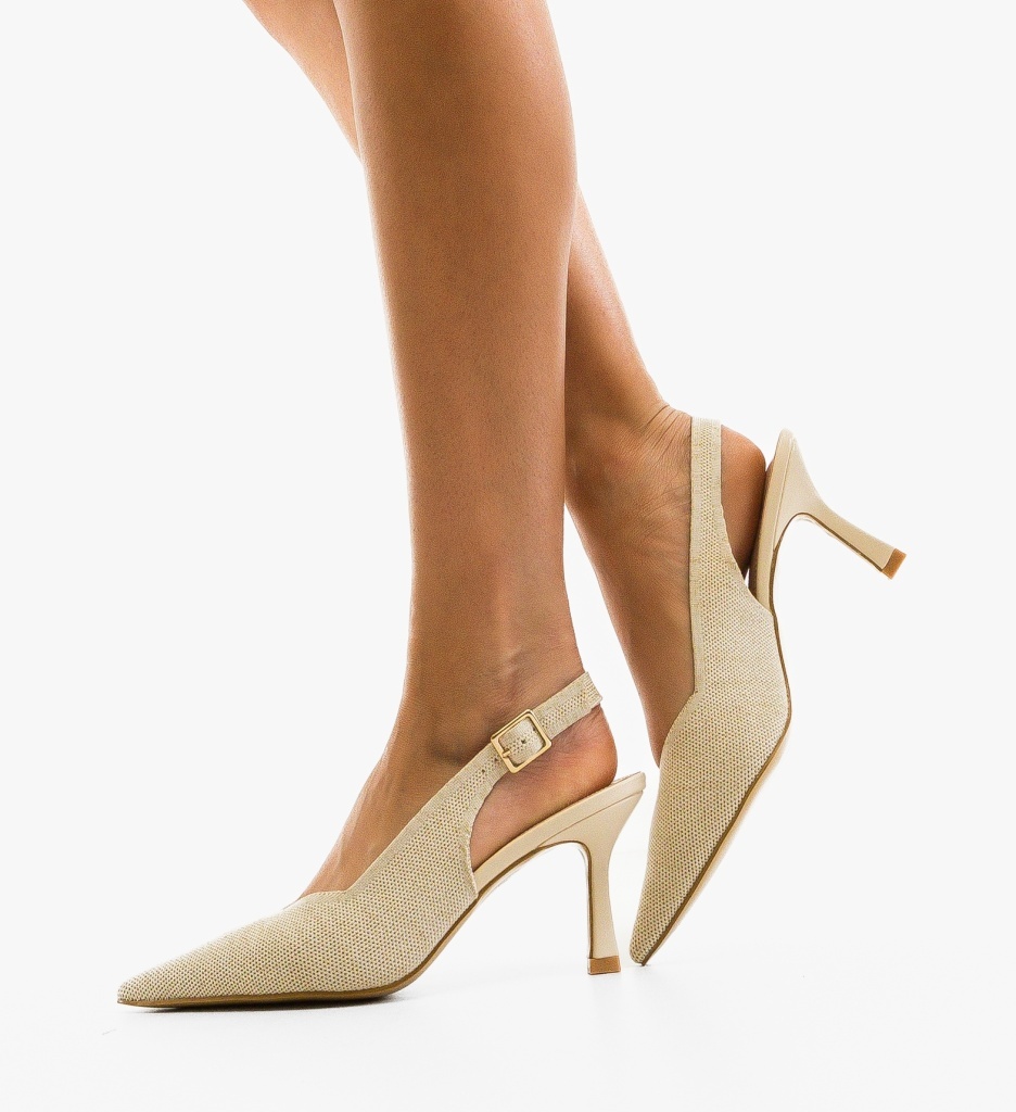 Pantofi dama Tatyne Bej - 2 | YEO