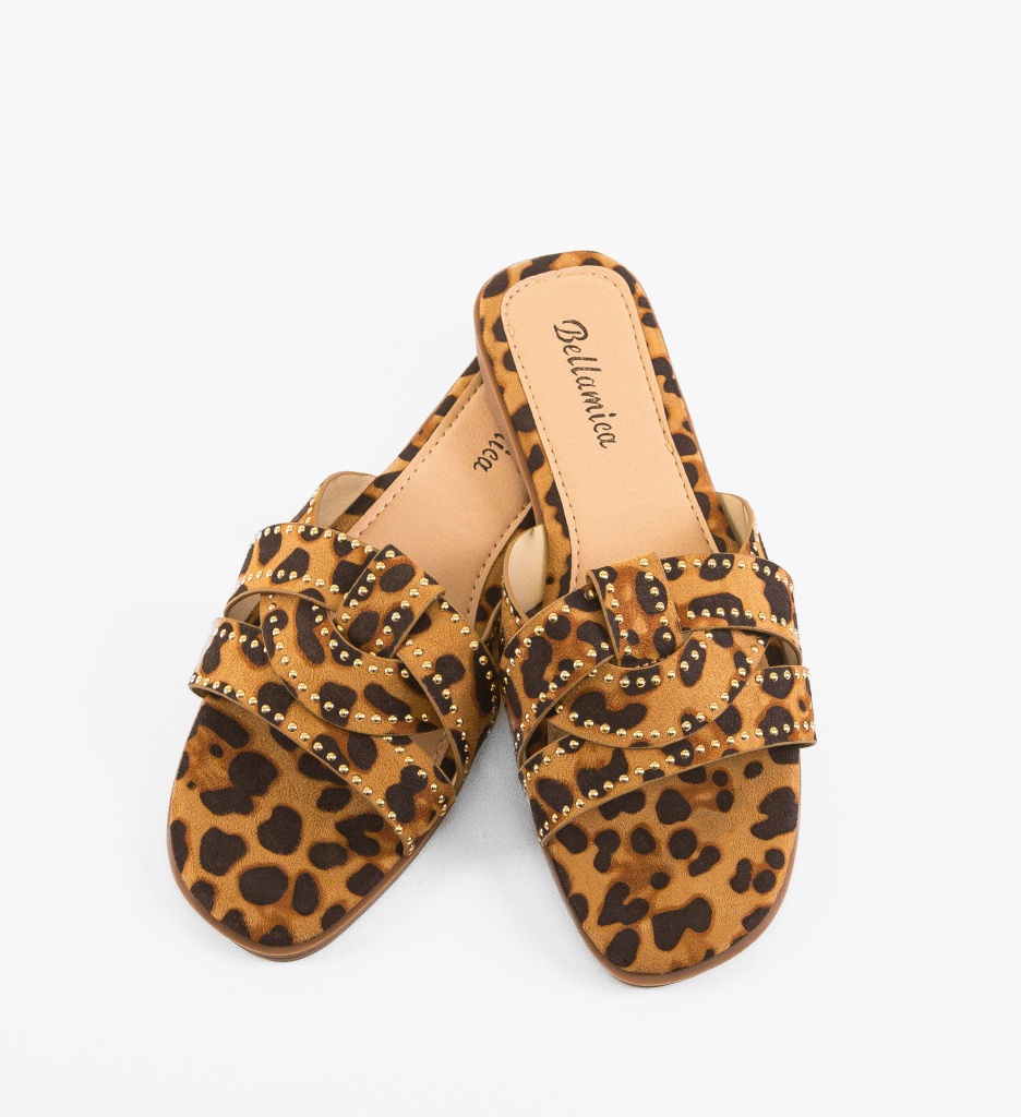 Papuci dama Gentry Animal Print - 3 | YEO