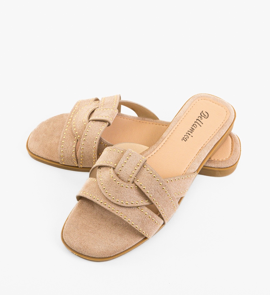 Papuci dama Gentry Khaki - 3 | YEO