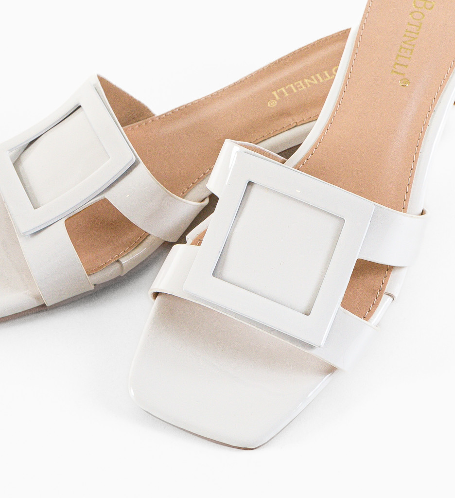 Poze Papuci dama Nitya Albi depurtat.ro 