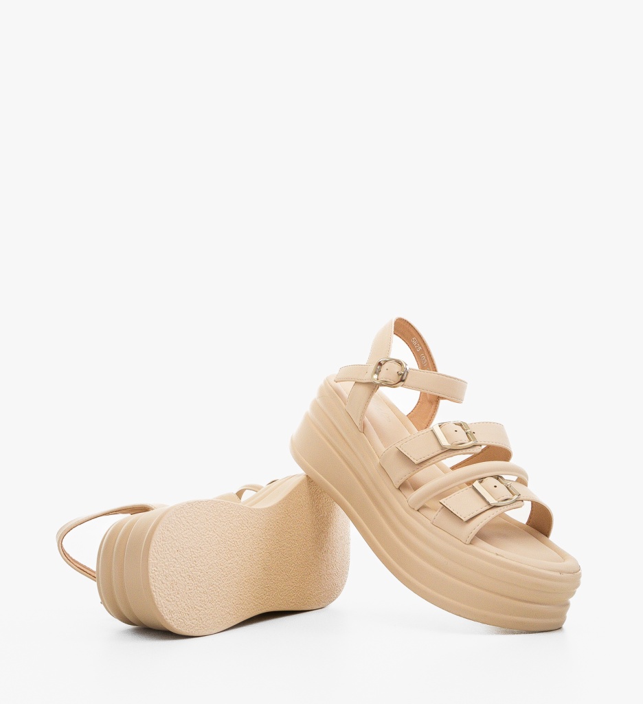 Platforme dama Panfa Bej - 4 | YEO