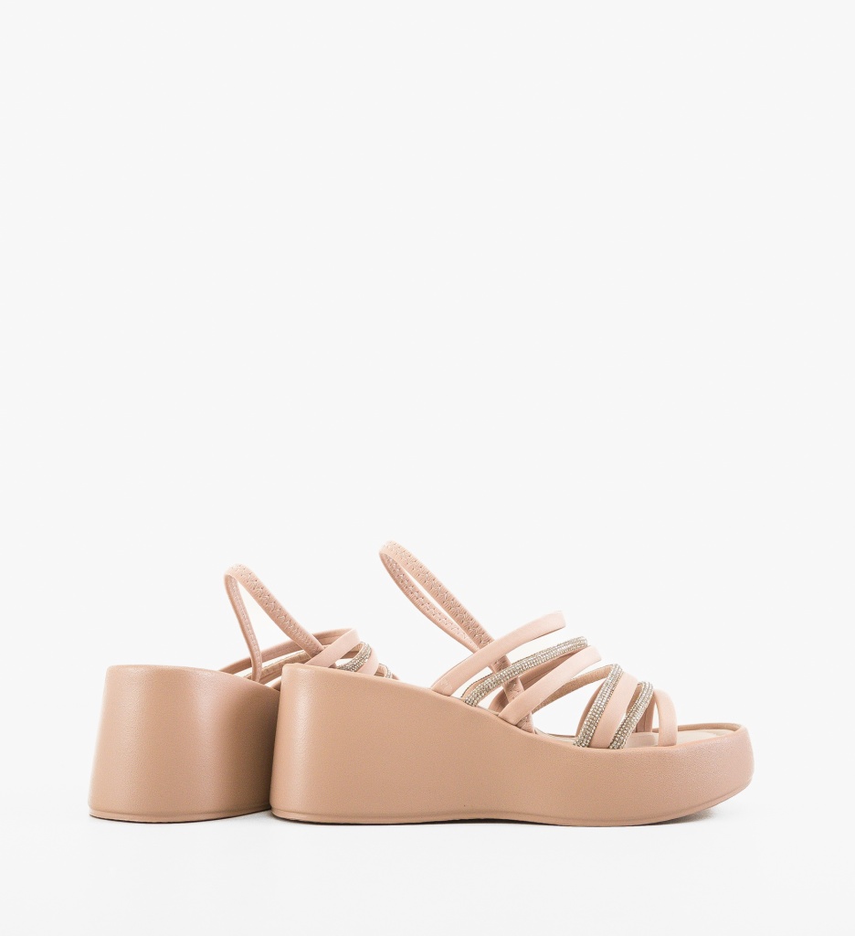 Platforme dama Popry Bej - 2 | YEO