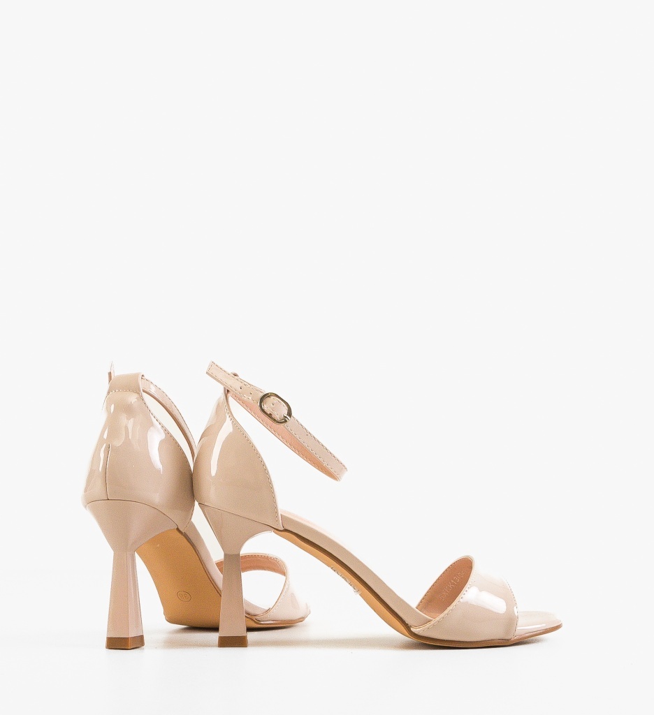 Sandale cu toc Nacia Nude - 1 | YEO
