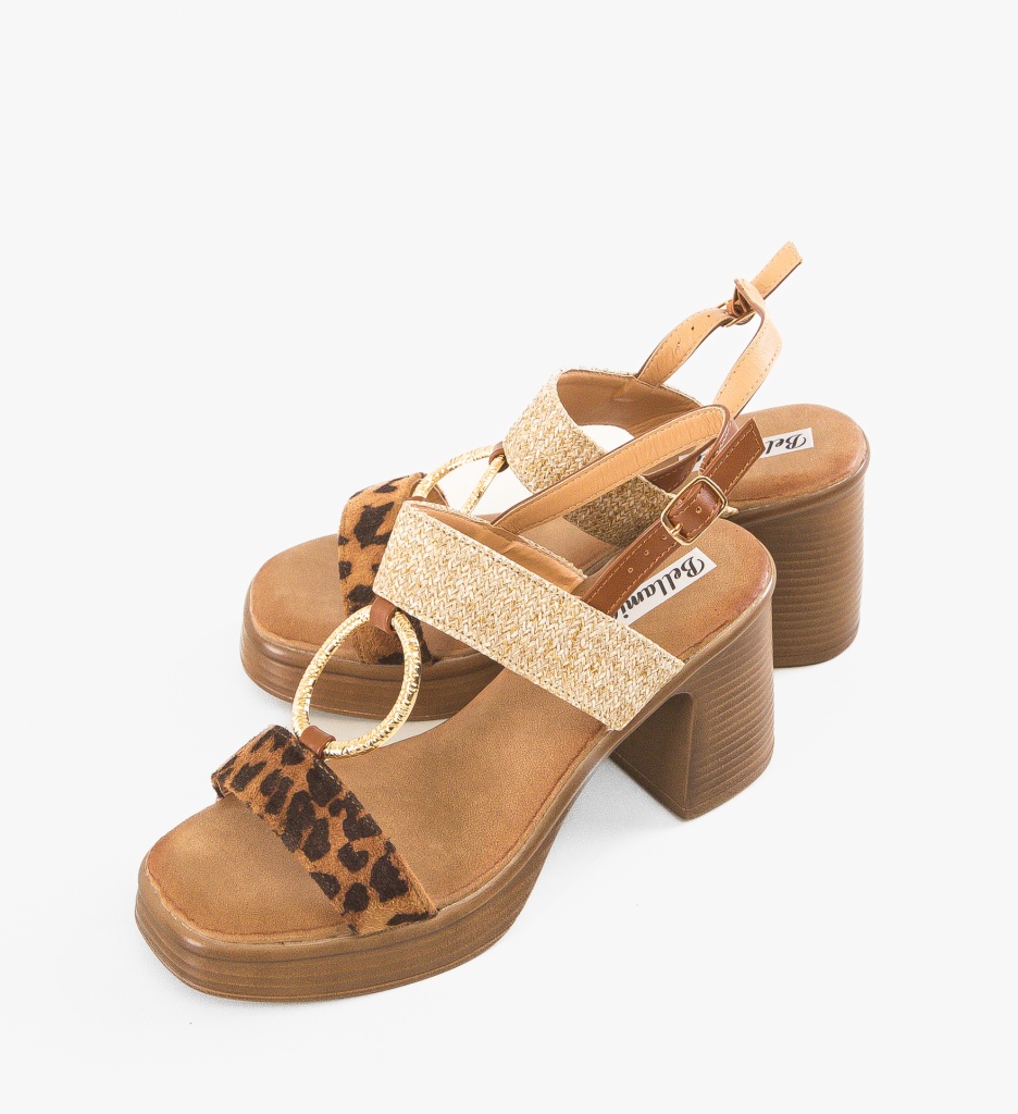 Sandale dama Ellen Animal Print - 4 | YEO