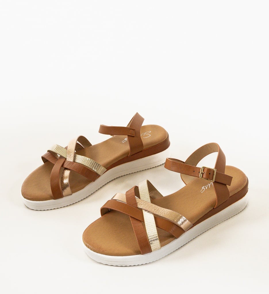 Sandale dama Emilian Camel - 2 | YEO