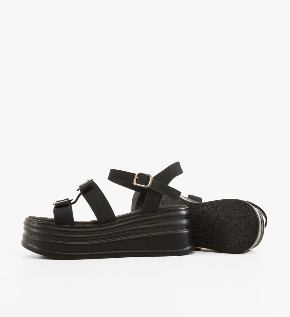 Sandale dama Factosa Negre - 4 | YEO