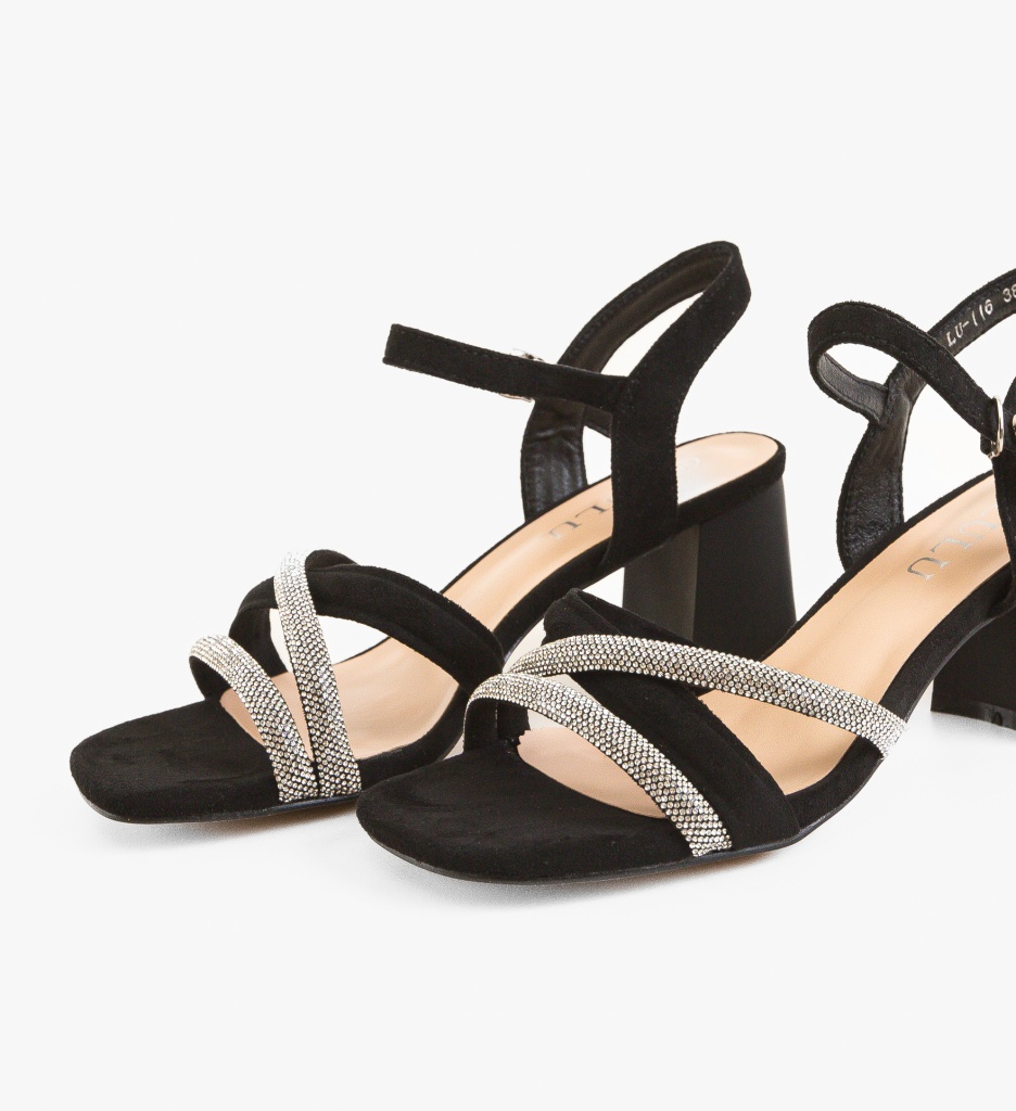Sandale dama Frizbi Negre - 4 | YEO