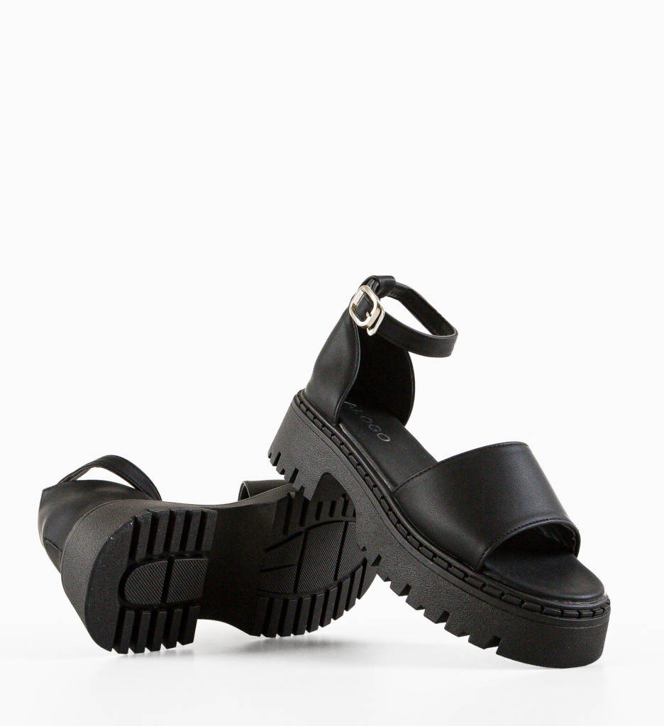 Sandale dama Helle Negre - 3 | YEO