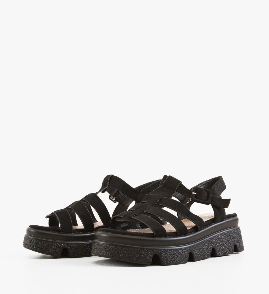 Sandale dama Kleka Negre - 3 | YEO
