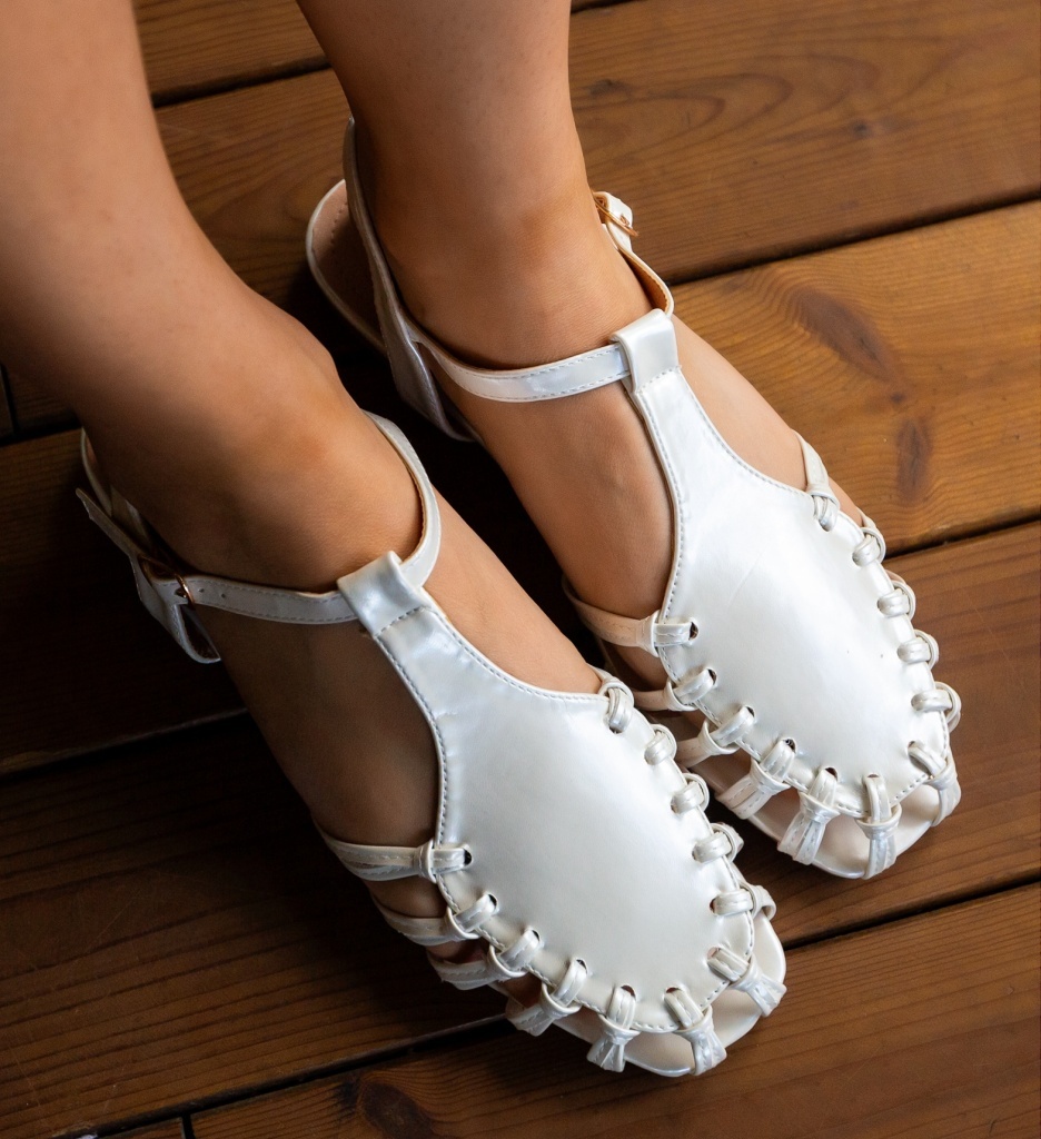 Sandale dama Lanna Albe
