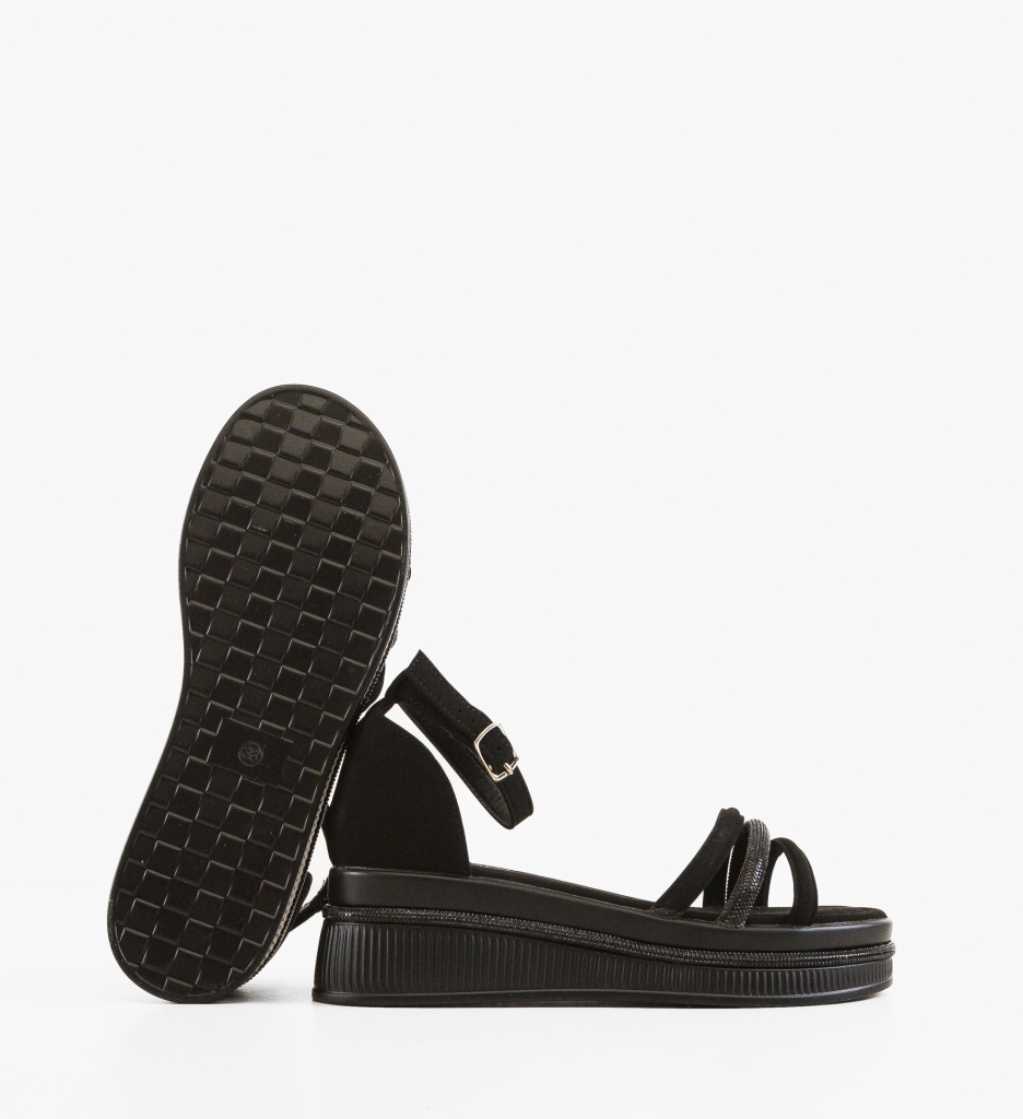 Sandale dama Modarko Negre - 3 | YEO