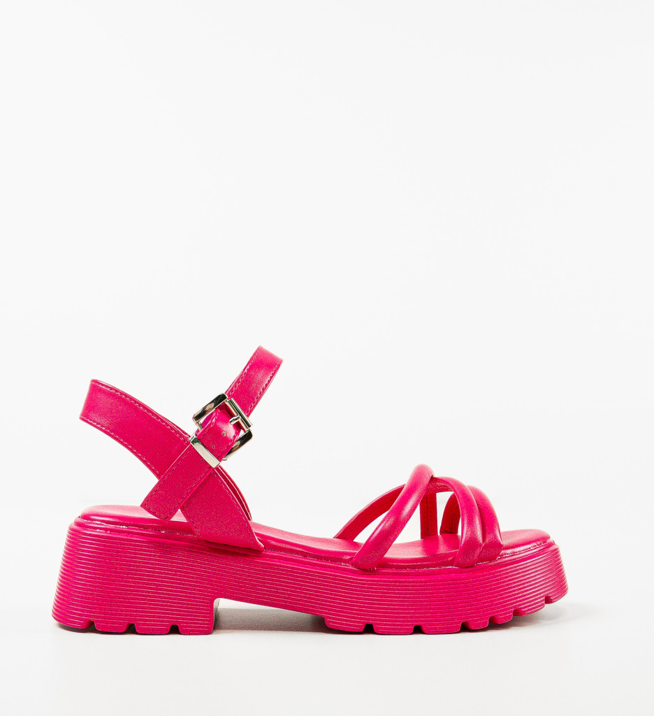 Sandale dama Rusu Fuchsia - 3 | YEO