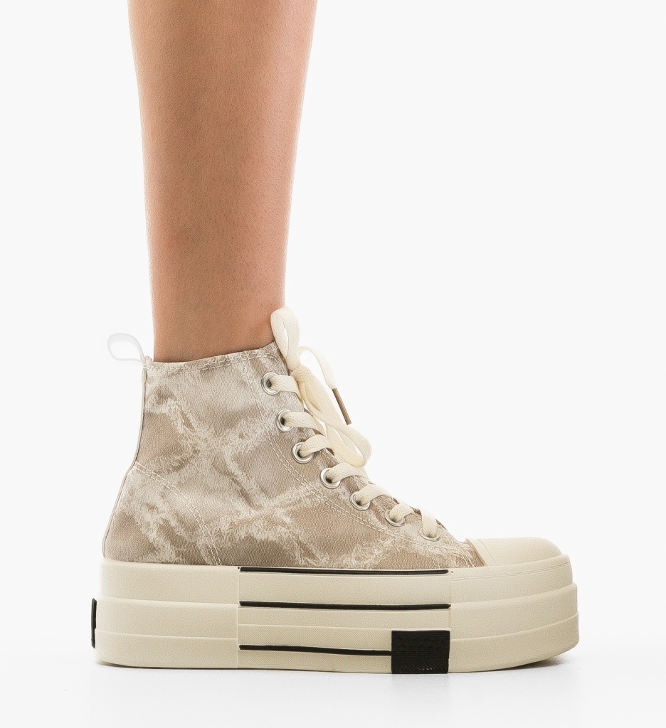 Sneakers dama Adal Bej - 5 | YEO