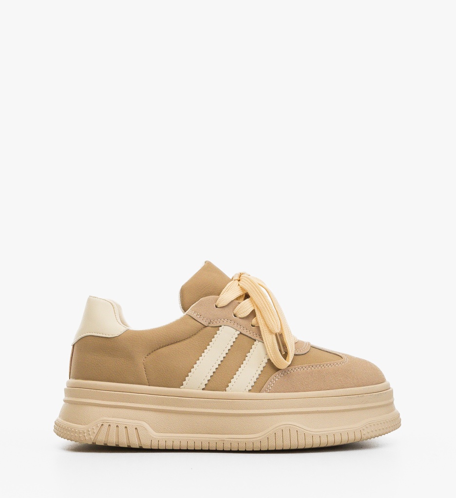 Sneakers dama Carlas Bej - 2 | YEO