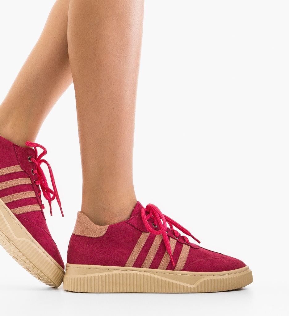 Sneakers dama Crimson Fuchsia - 1 | YEO