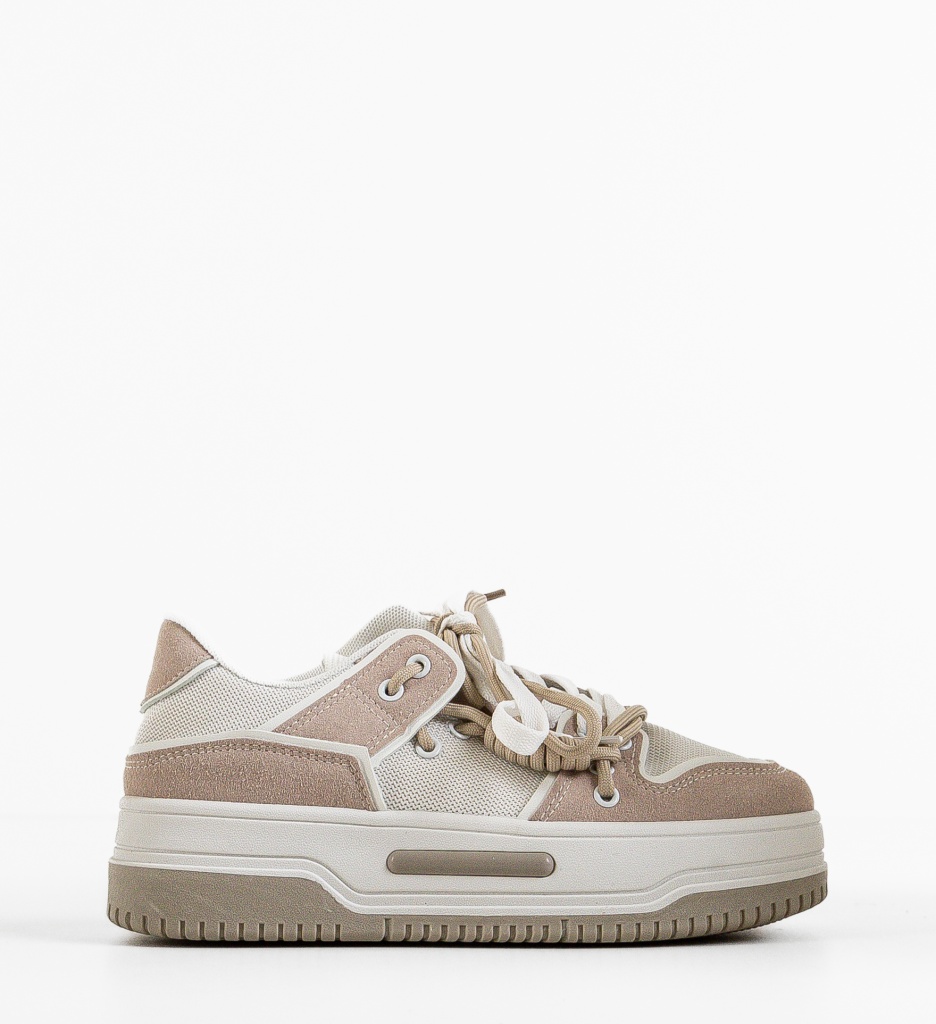 Sneakers dama Hammur Bej - 3 | YEO