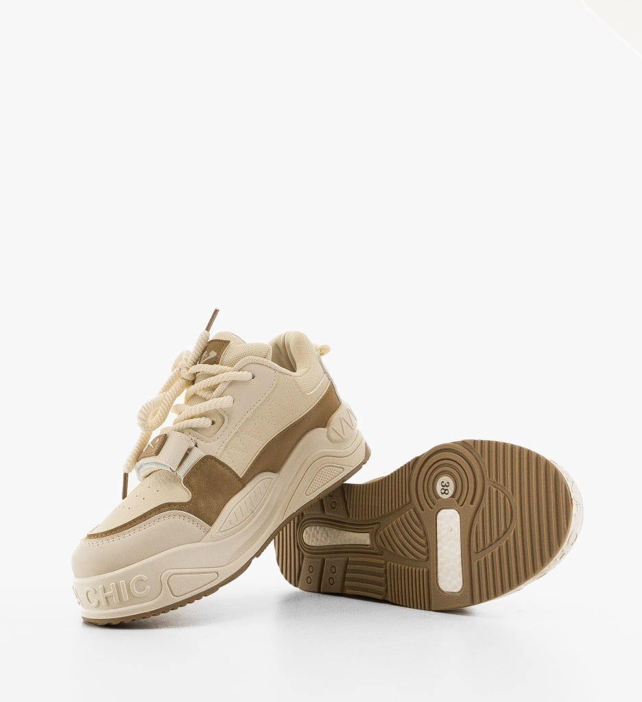 Sneakers dama Jyothi Khaki - 2 | YEO