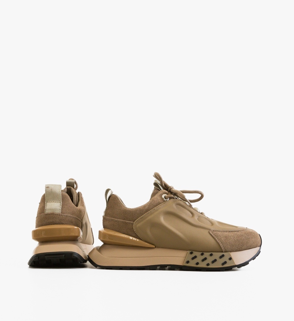 Sneakers dama Kajmer Khaki - 4 | YEO