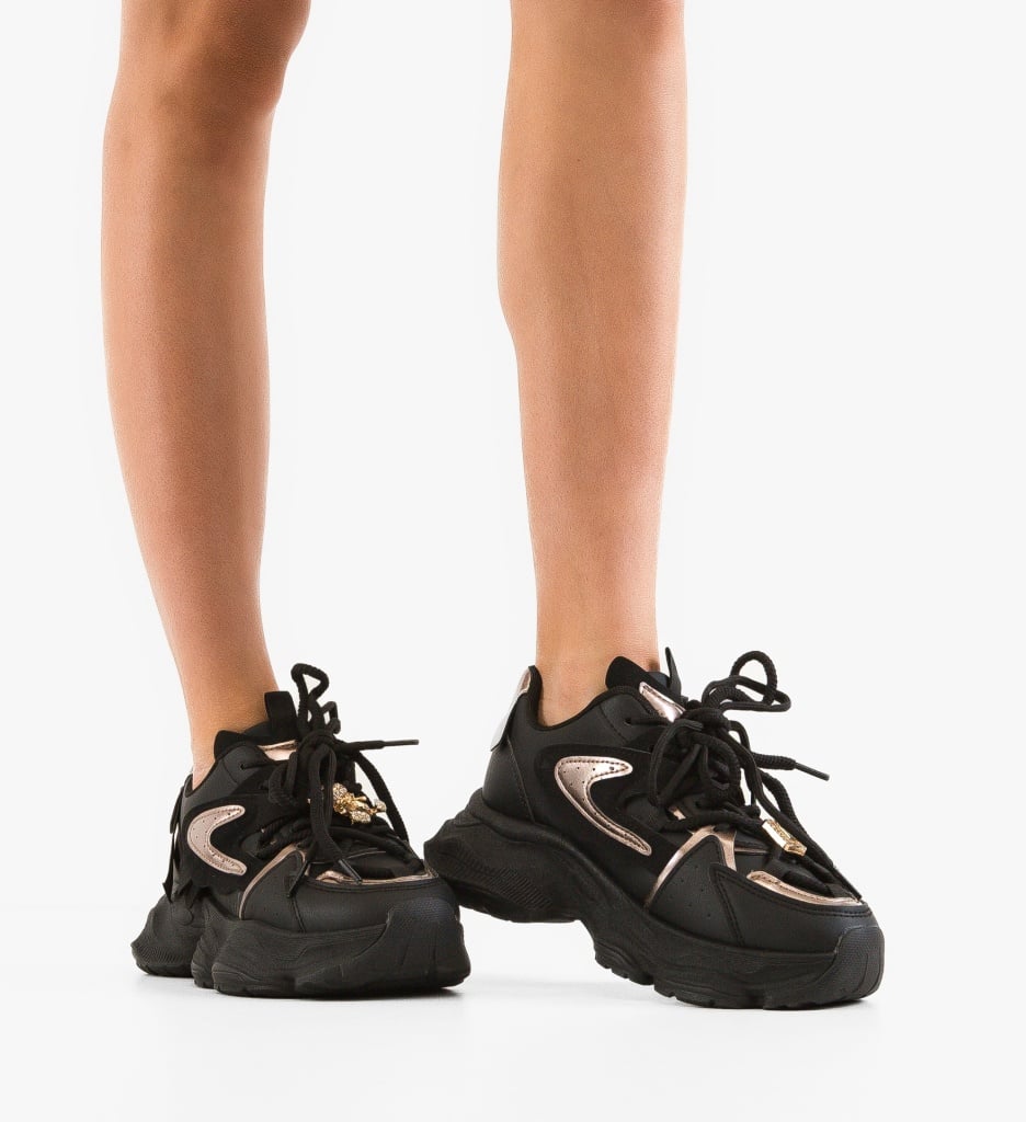 Sneakers dama Lillian Negre - 1 | YEO