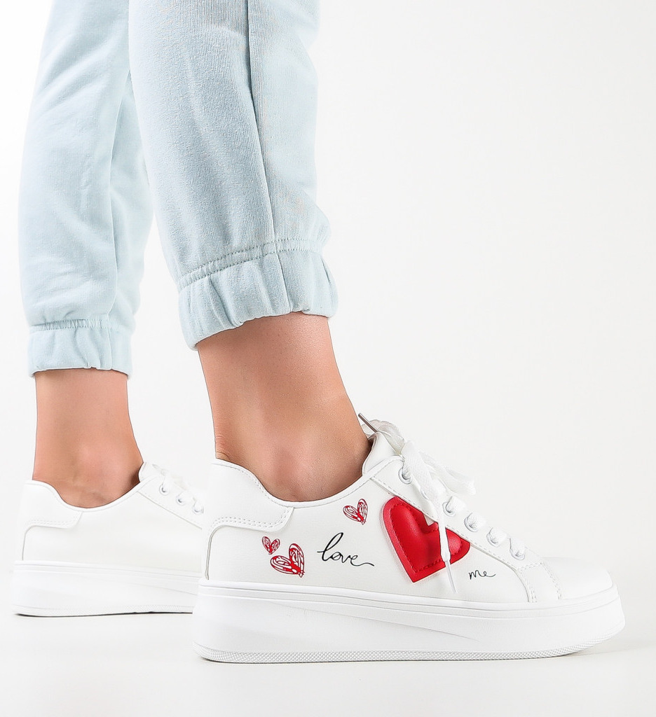 Sneakers dama Tares Albi - 4 | YEO