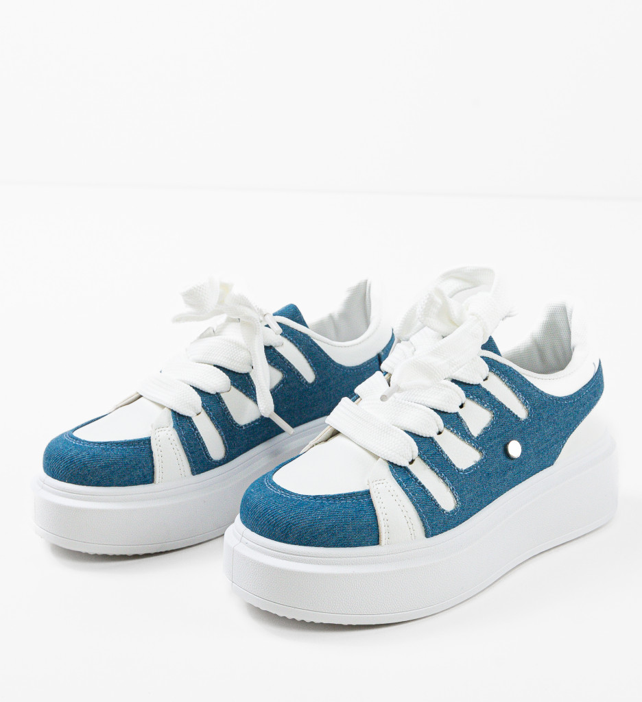 Sneakers dama Zohai Albastri - 5 | YEO