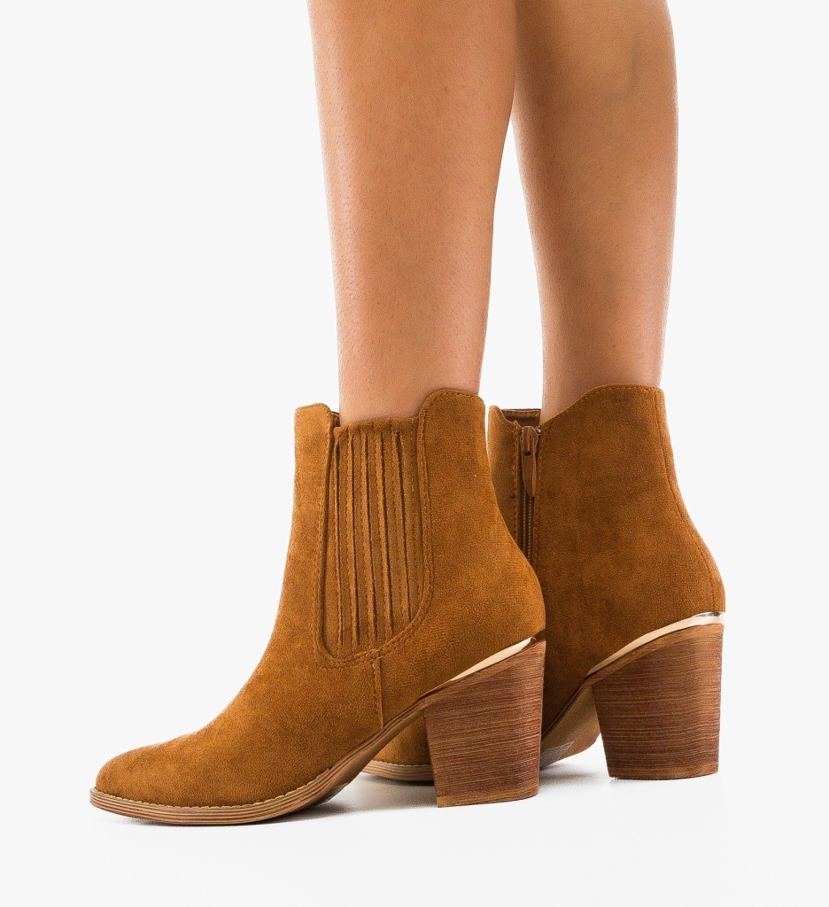Botine dama Delgado Camel