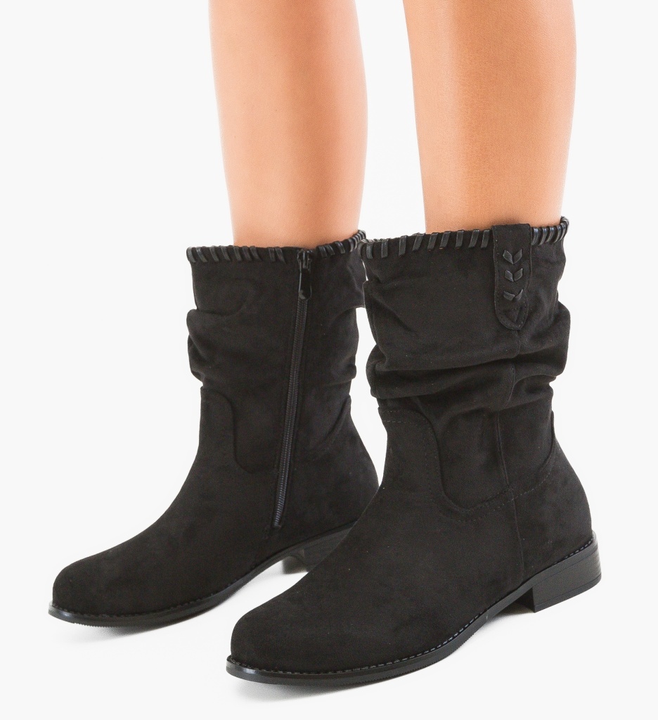 Botine dama Diagon Negre