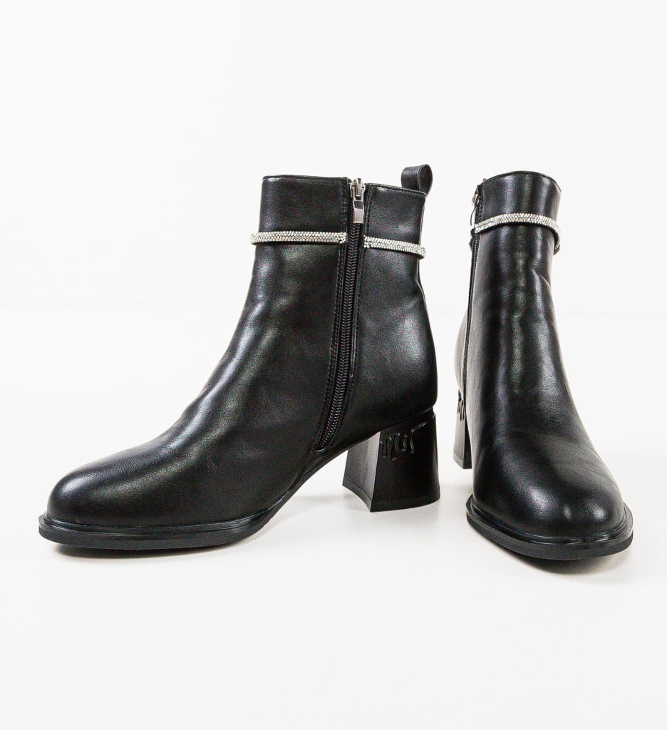 Botine dama Eponine Negre - 4 | YEO