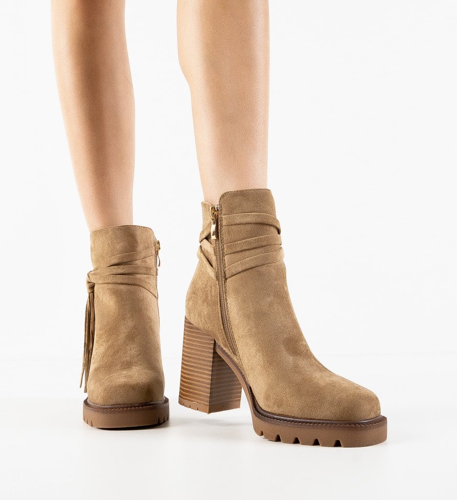 Botine dama Graps Khaki - 1 | YEO